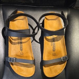 Birkenstock Black and Tan Sandals